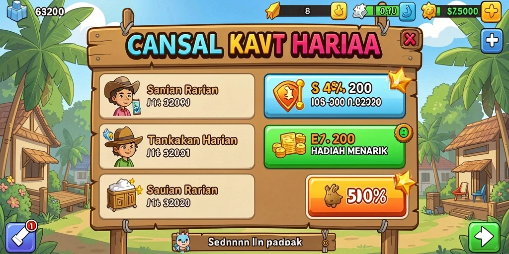pagoda127 - Screenshot menunjukkan berbagai mode permainan yang tersedia.
